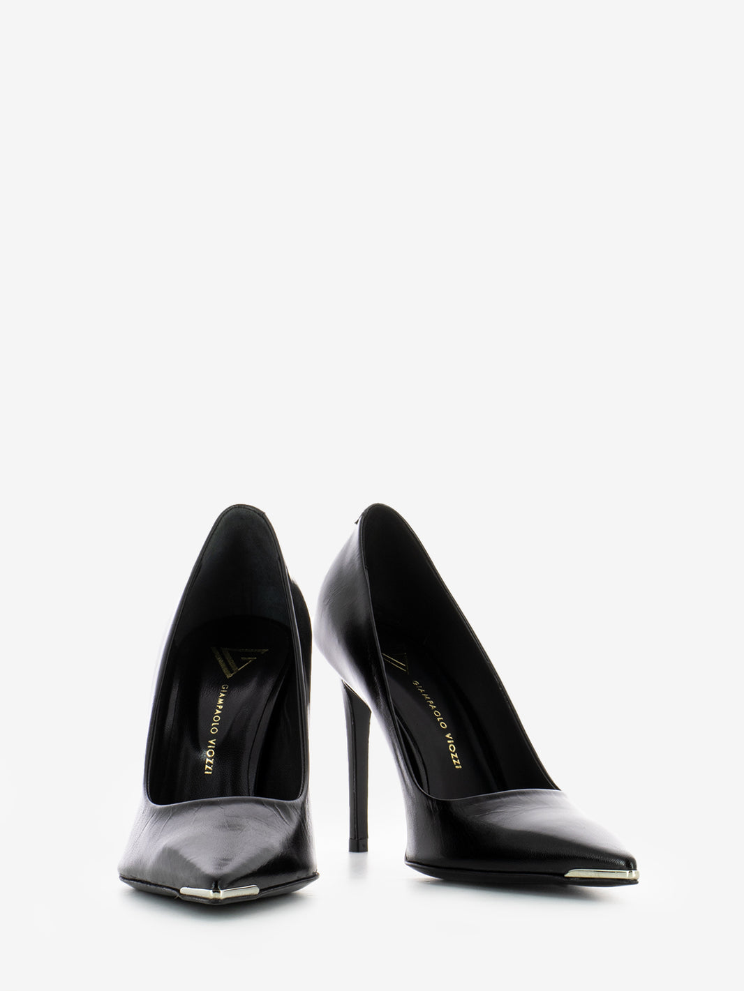 Décolleté in pelle nero