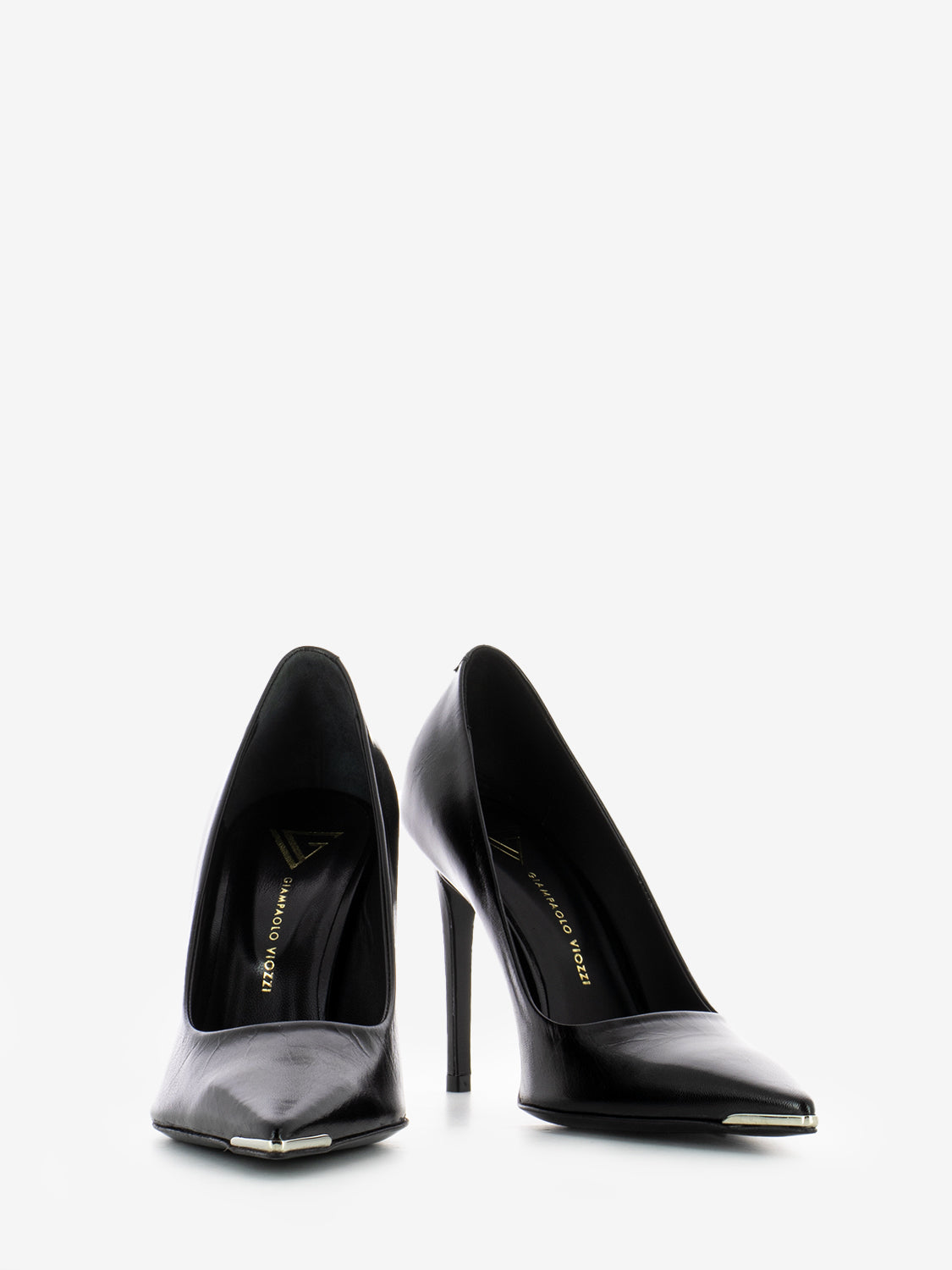 Décolleté in pelle nero