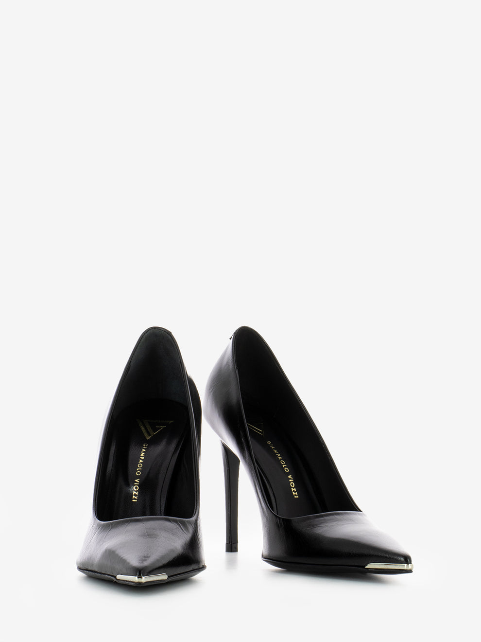 Décolleté in pelle nero