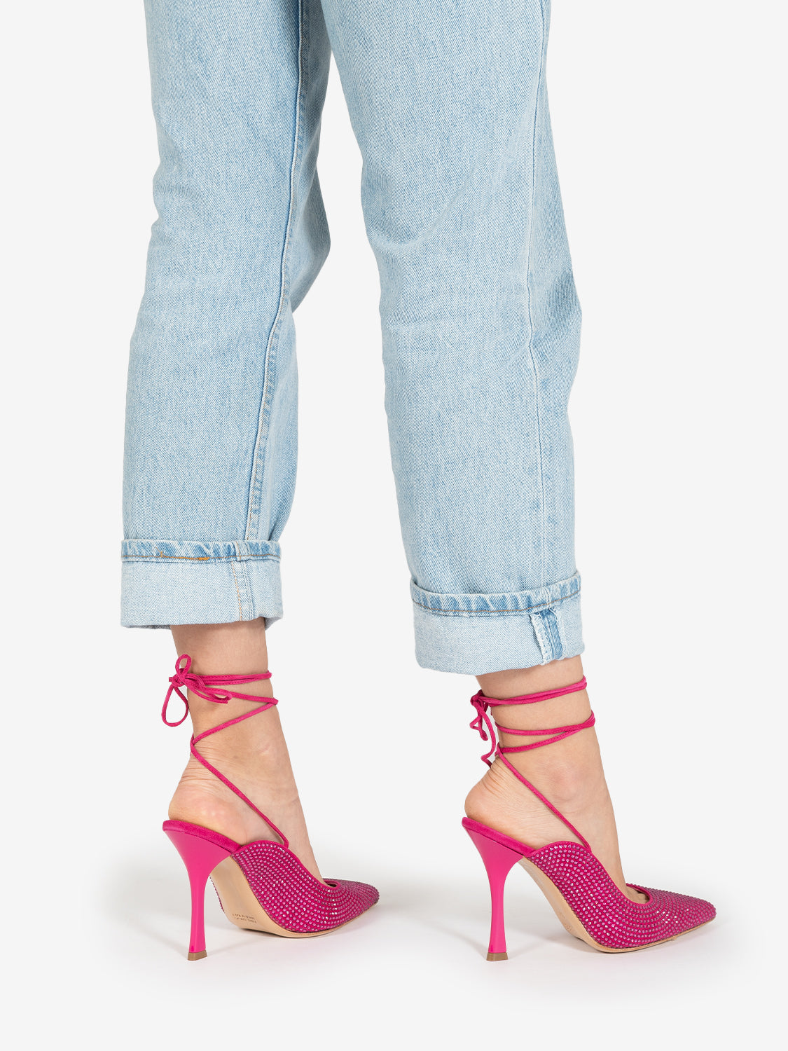 Chanel camoscio con strass fuxia