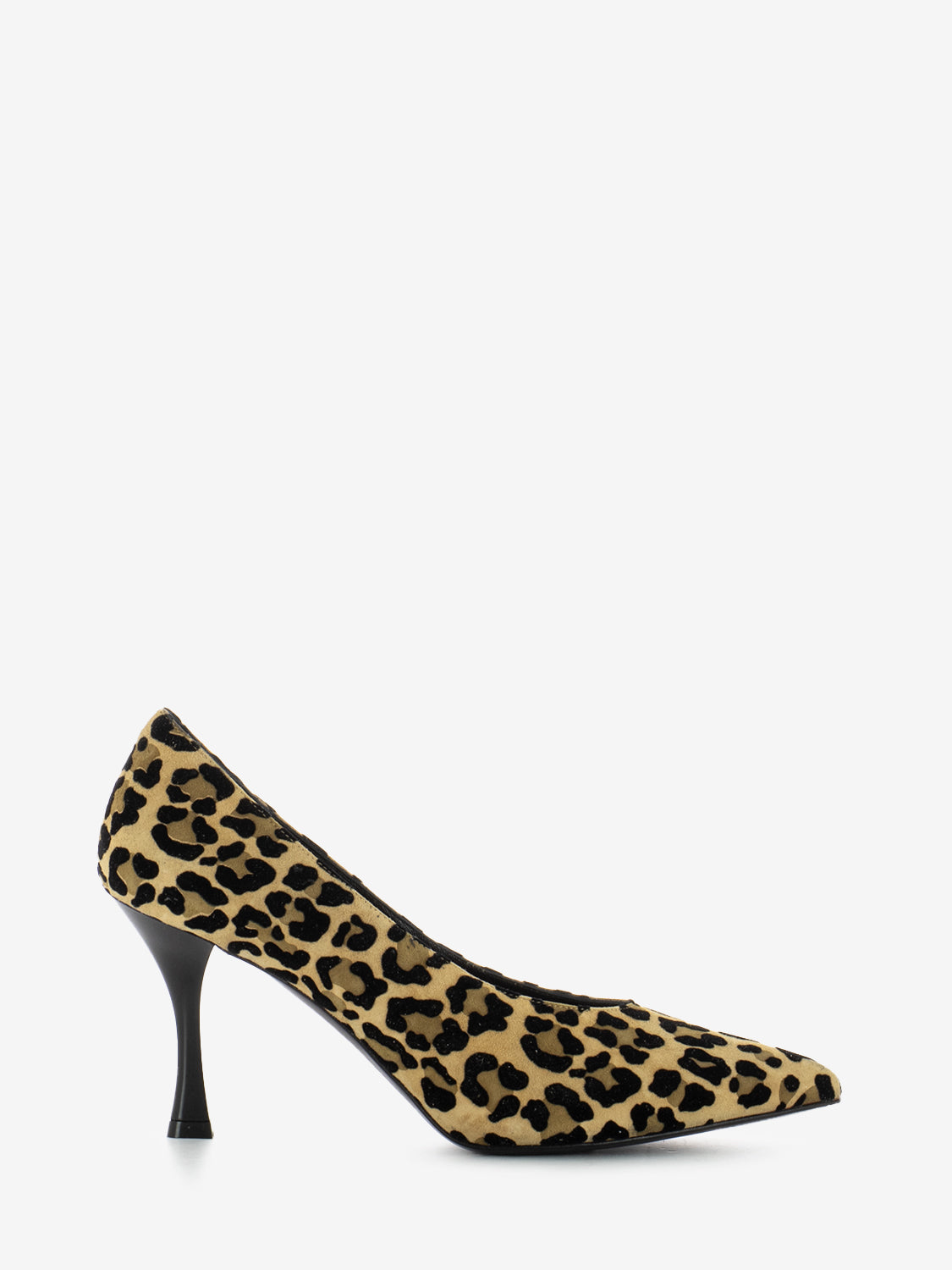 Dècolletè in suede animalier