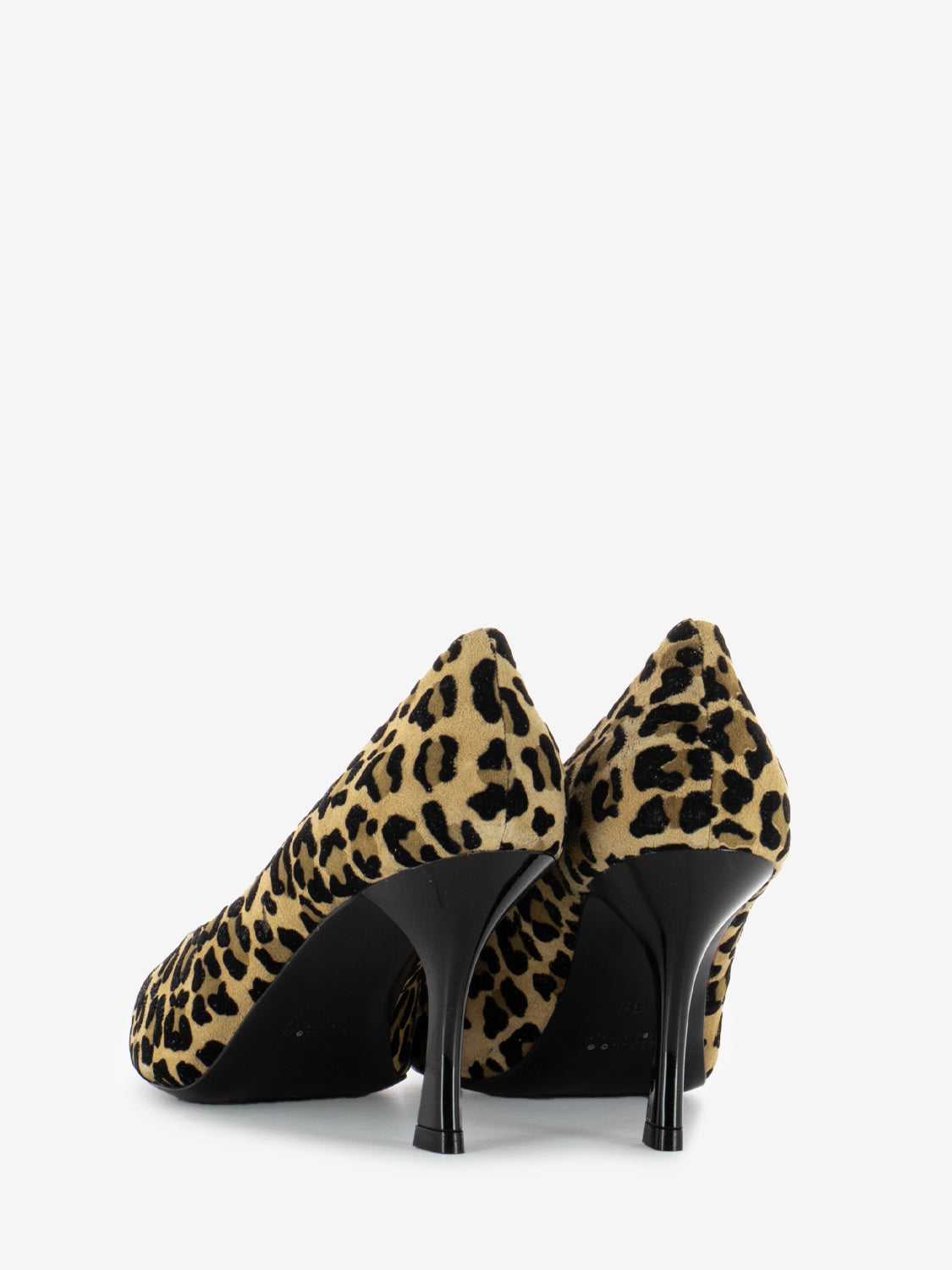Dècolletè in suede animalier