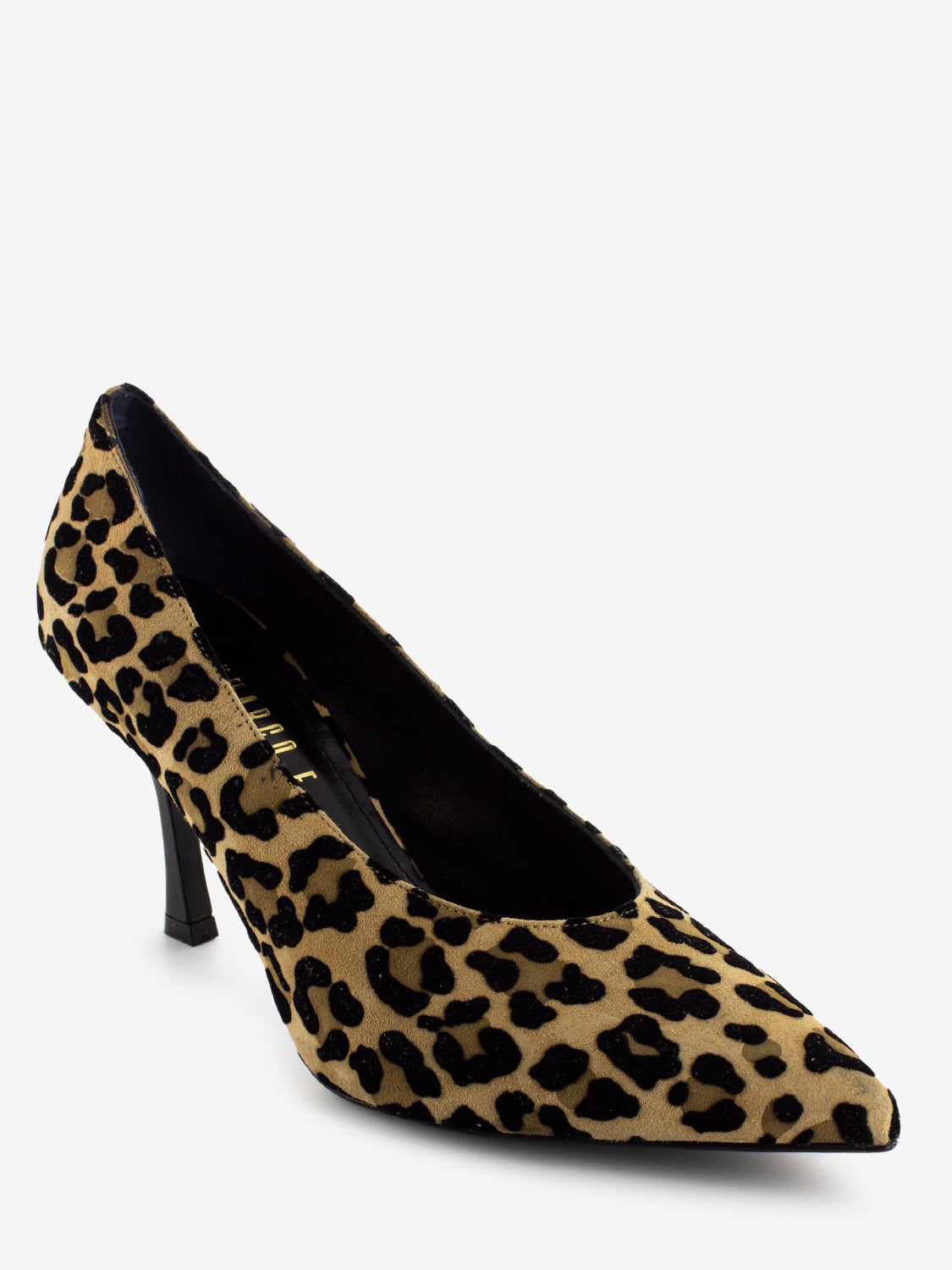 Dècolletè in suede animalier