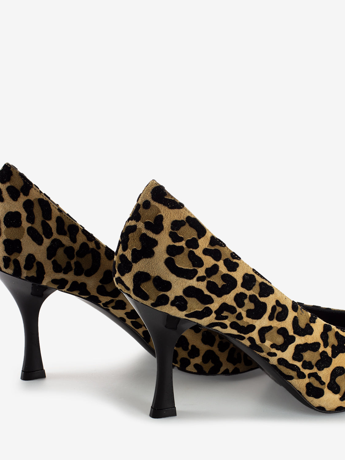 Dècolletè in suede animalier