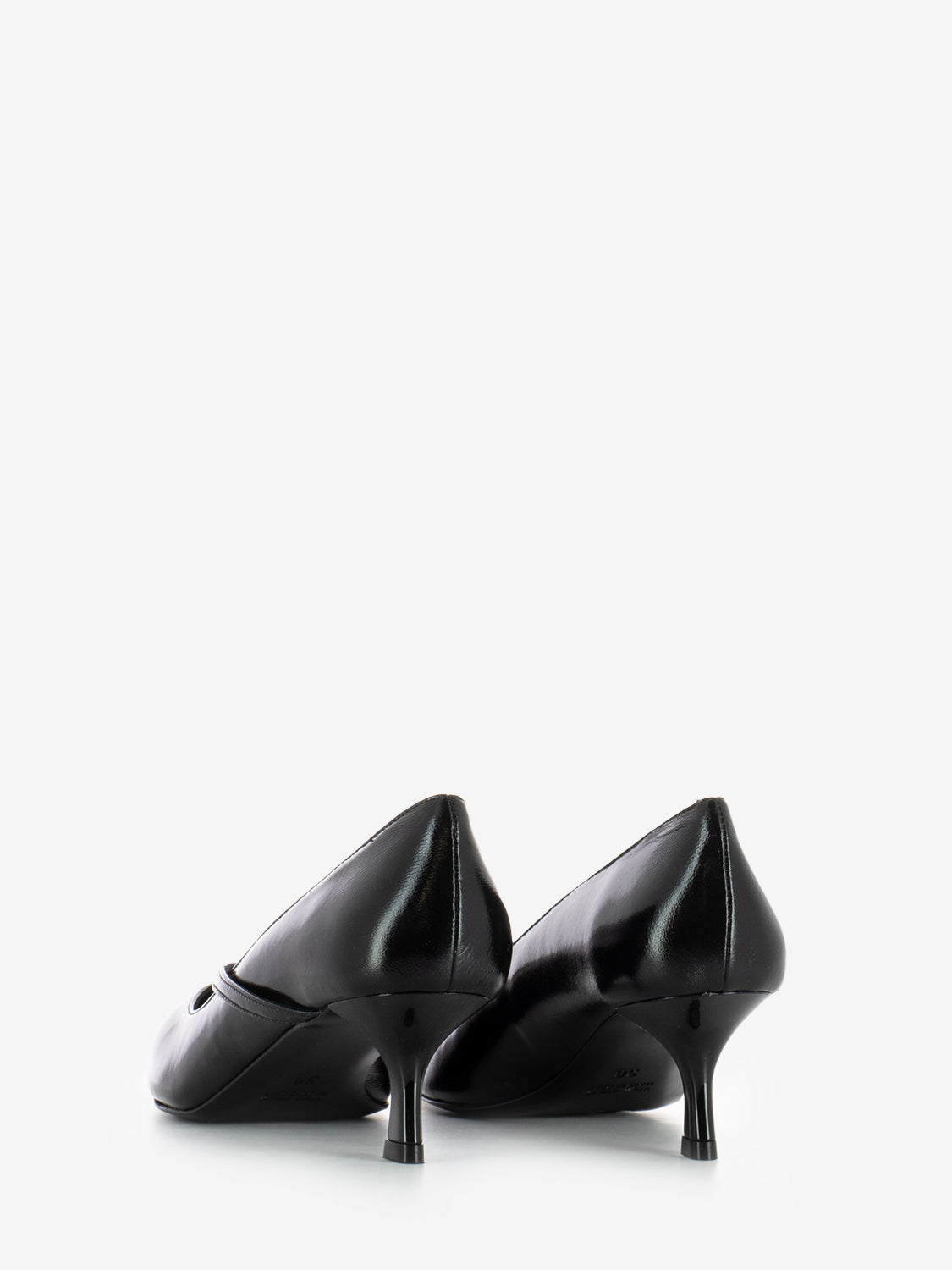 Black verlux cut-out décolleté