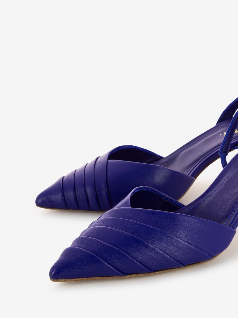 GIANMARCO F. - Slingback con tacco a goccia royal