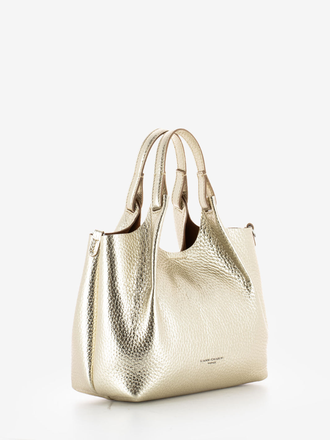 Dua Handbag in Gold / Caramel Leather