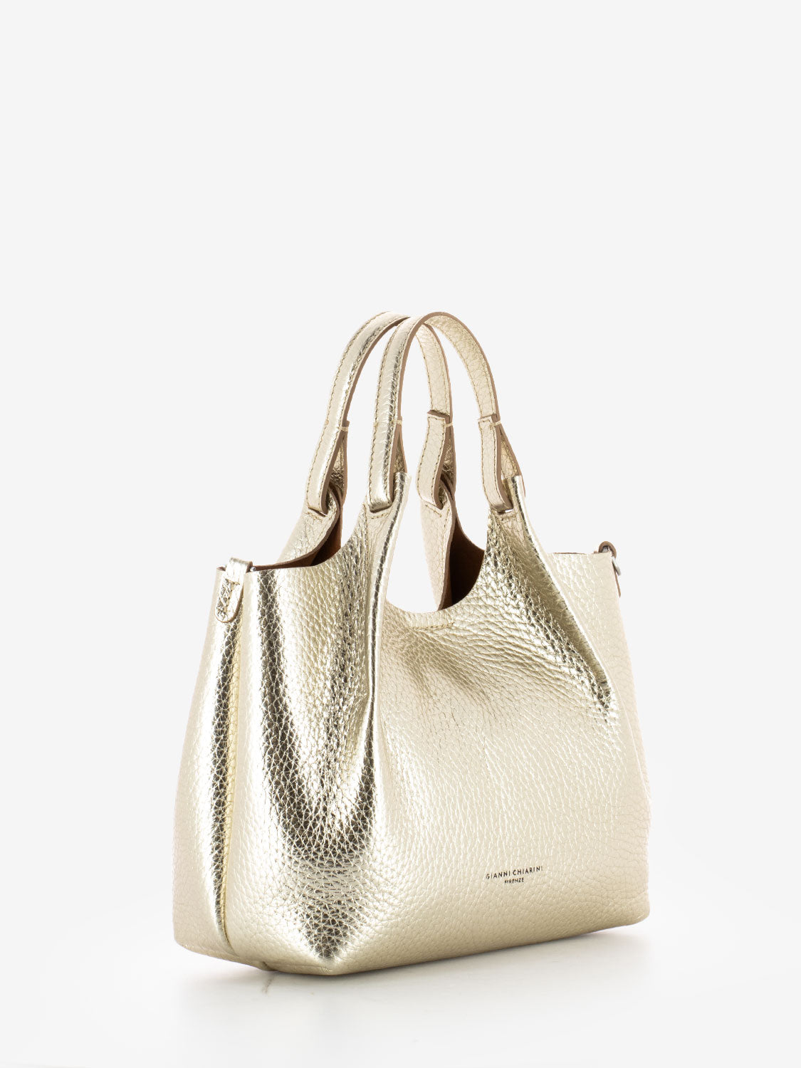 Dua Handbag in Gold / Caramel Leather