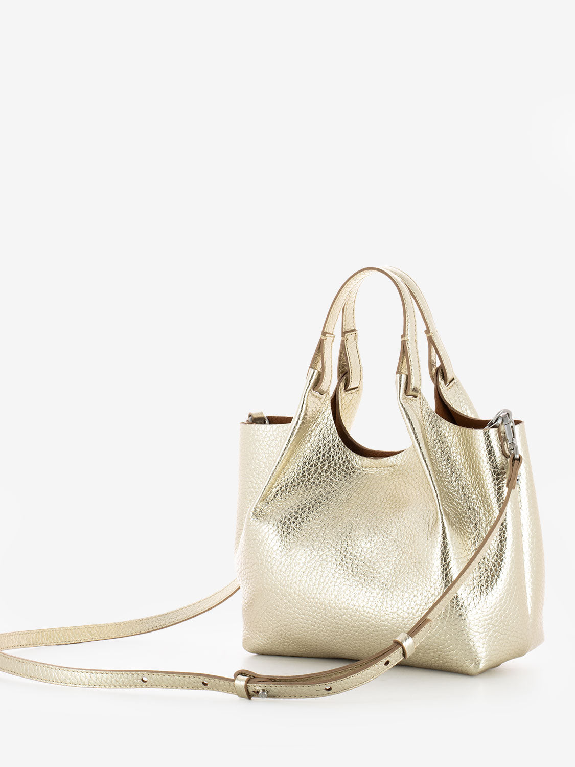 Dua Handbag in Gold / Caramel Leather