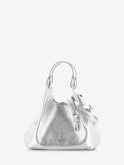 GIANNI CHIARINI - Borsa a mano Dua in pelle silver / caramello
