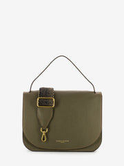 GIANNI CHIARINI - Borsa a mano Tara guam green / cognac