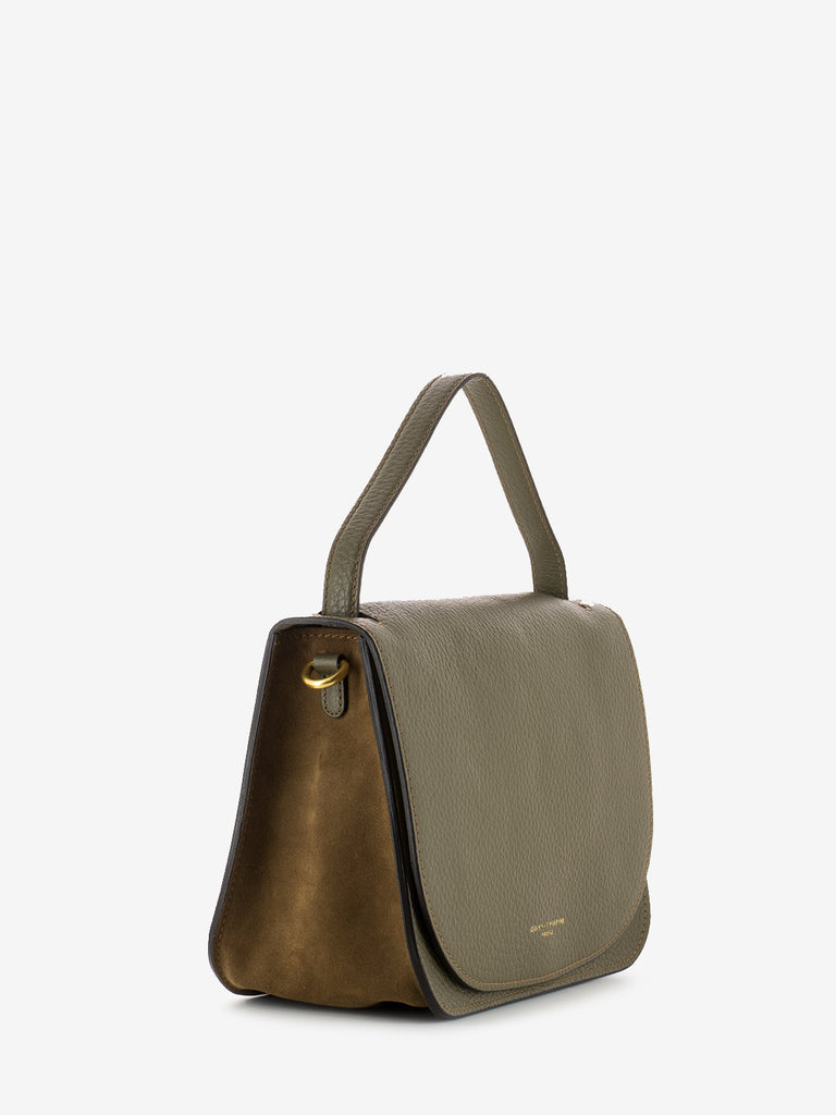 GIANNI CHIARINI - Borsa a mano Tara guam green / cognac