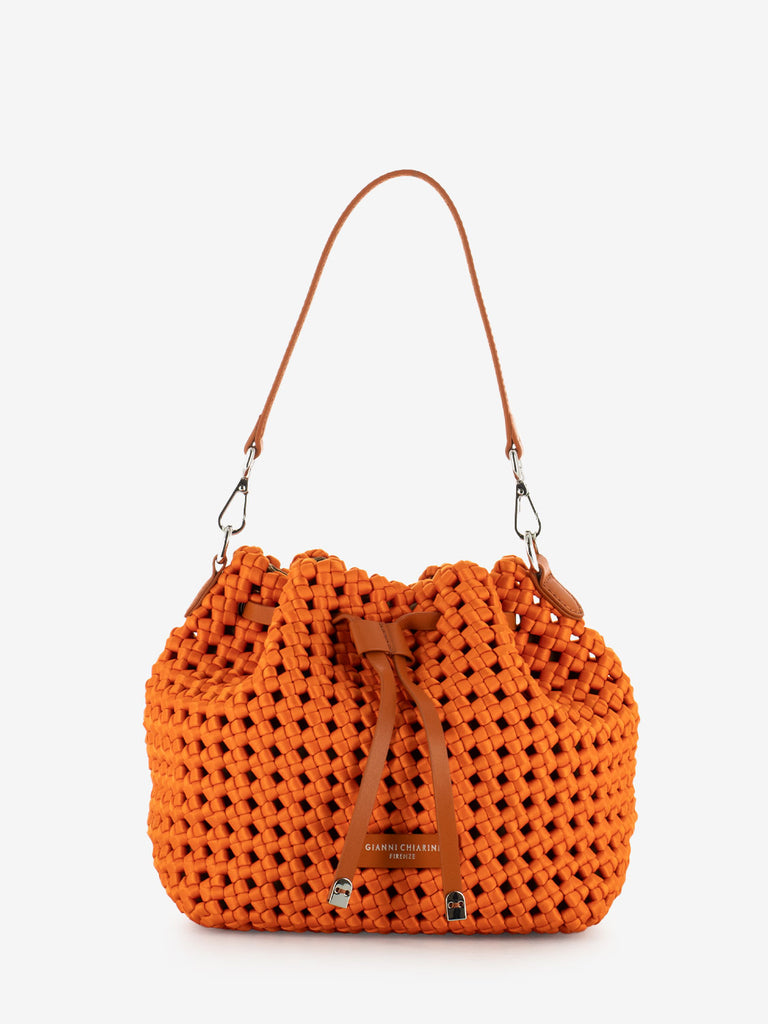 GIANNI CHIARINI - Borsa a spalla Fiore corallo