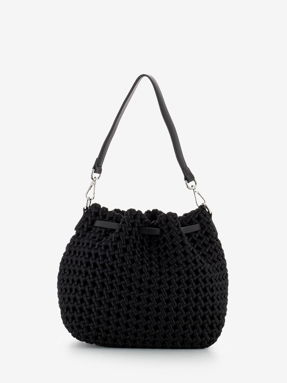 Borsa a spalla Fiore nero