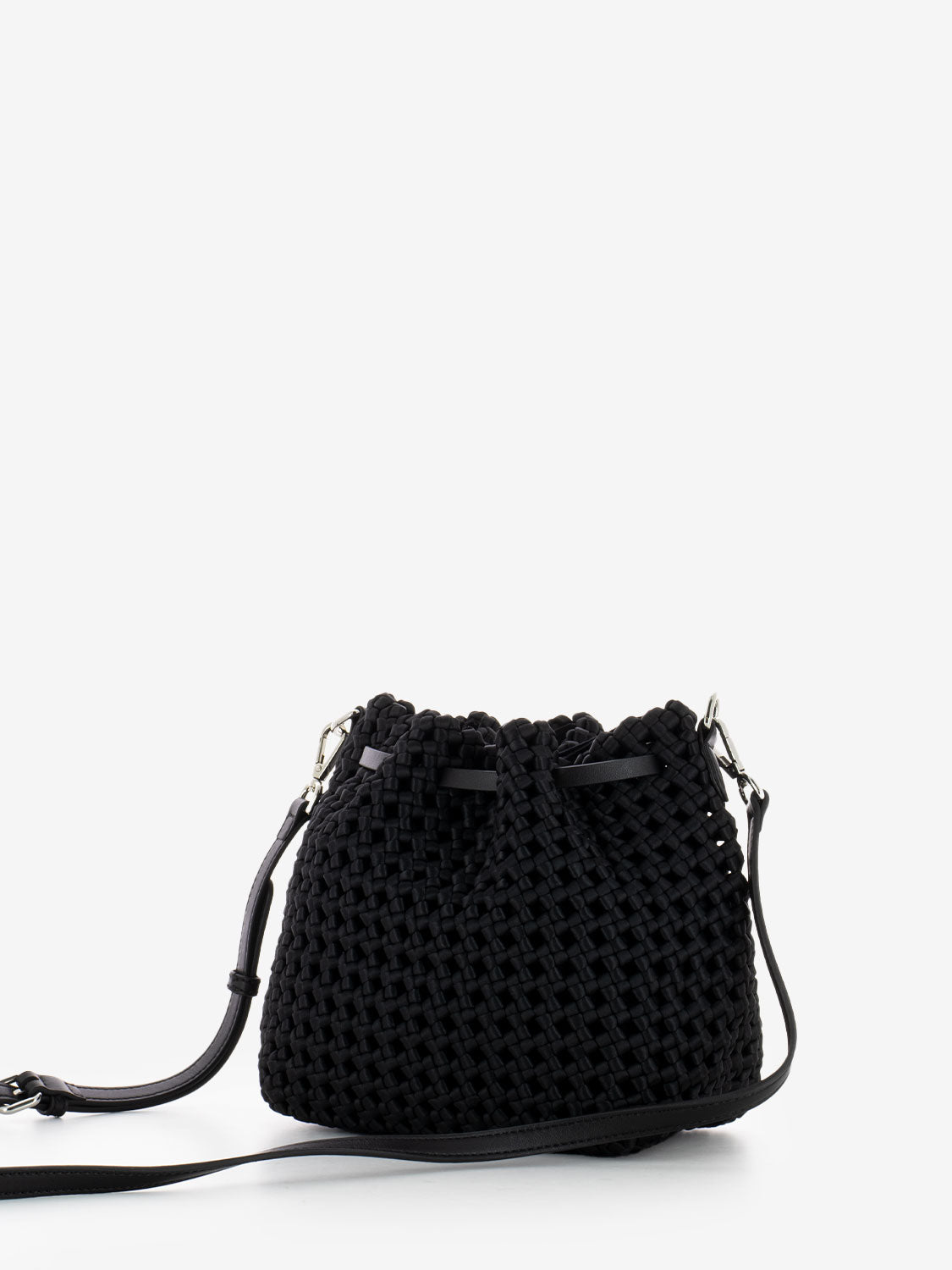 Borsa a spalla Fiore nero