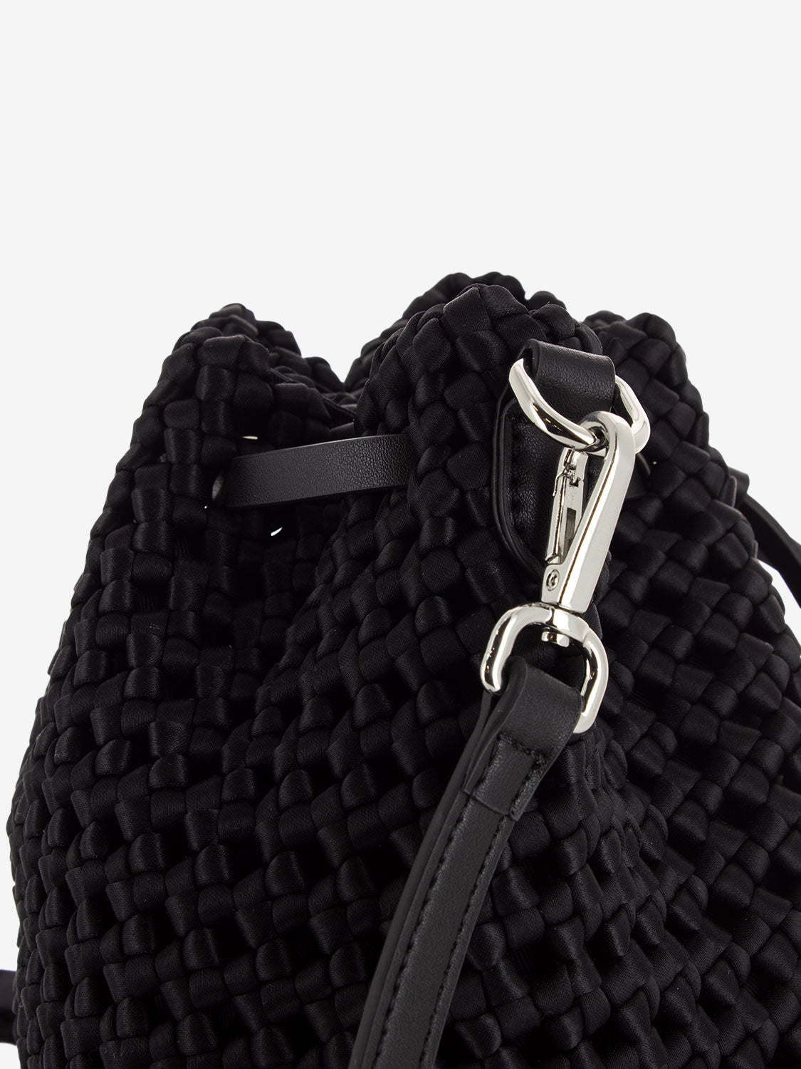 Borsa a spalla Fiore nero