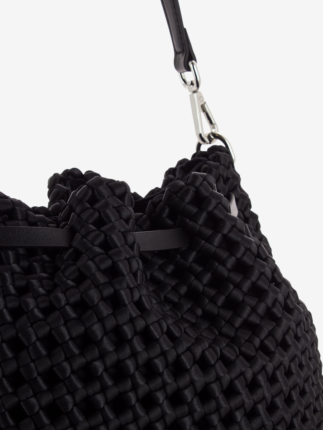 Borsa a spalla Fiore nero