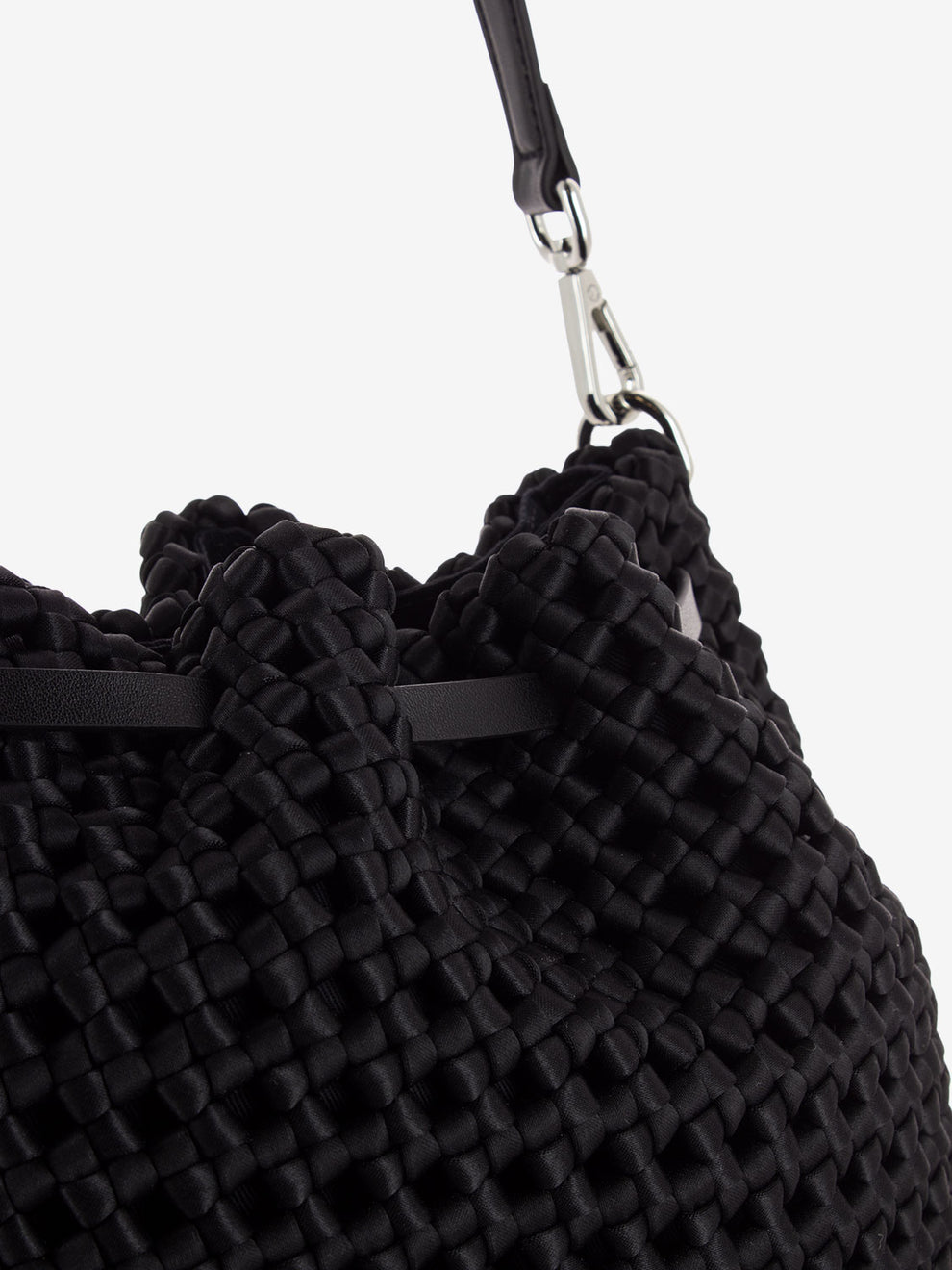 Borsa a spalla Fiore nero