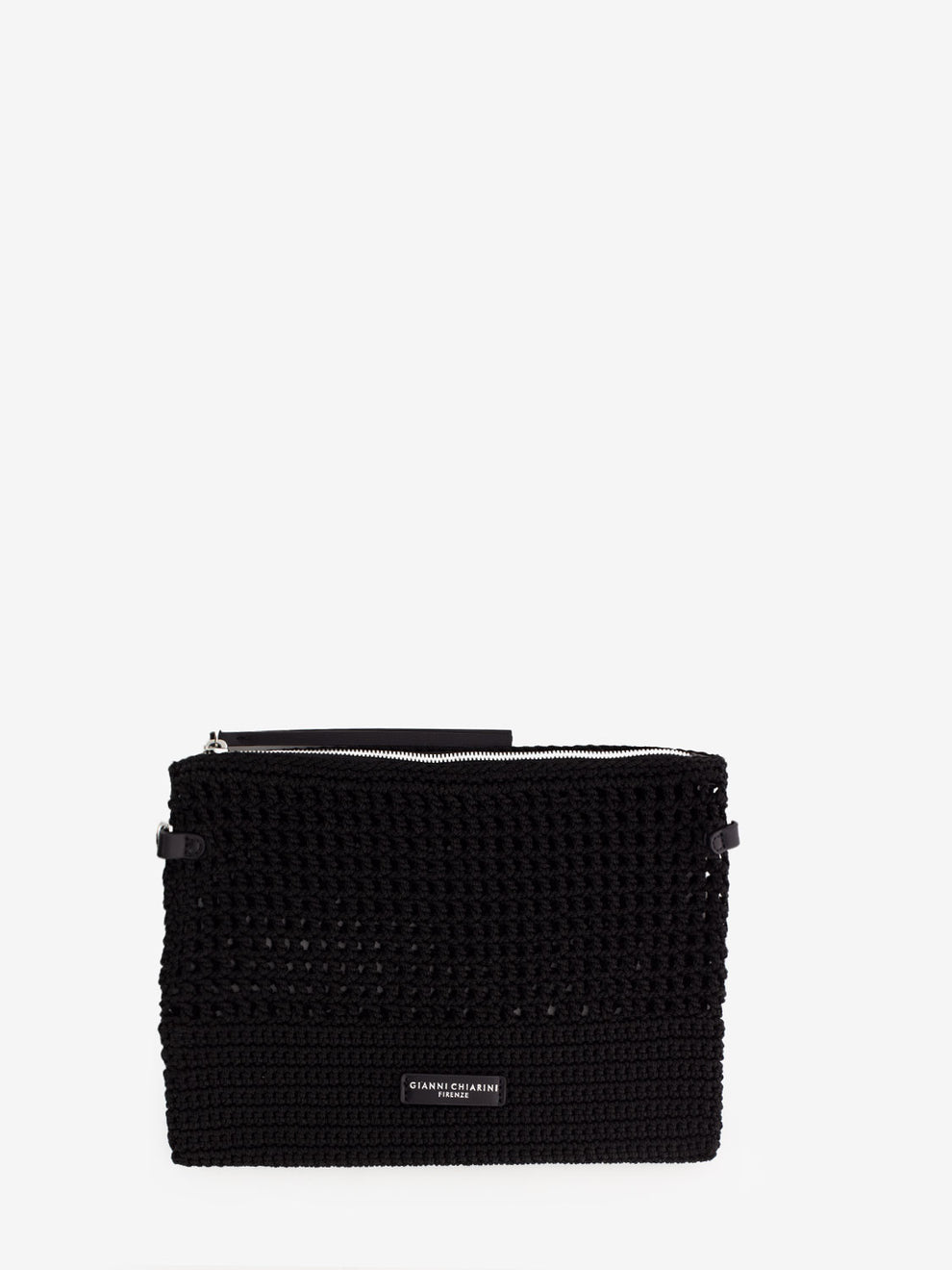 Borsa a tracolla Victoria crochet nero