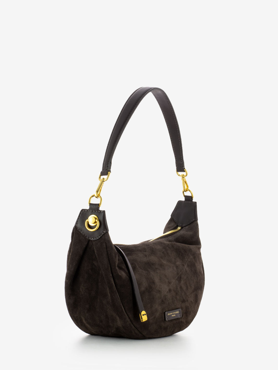Borsa Aisha in suede moka