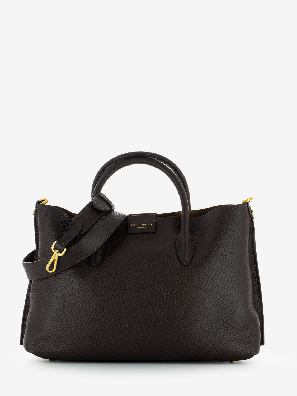 Borsa Aretha in pelle espresso / castoro