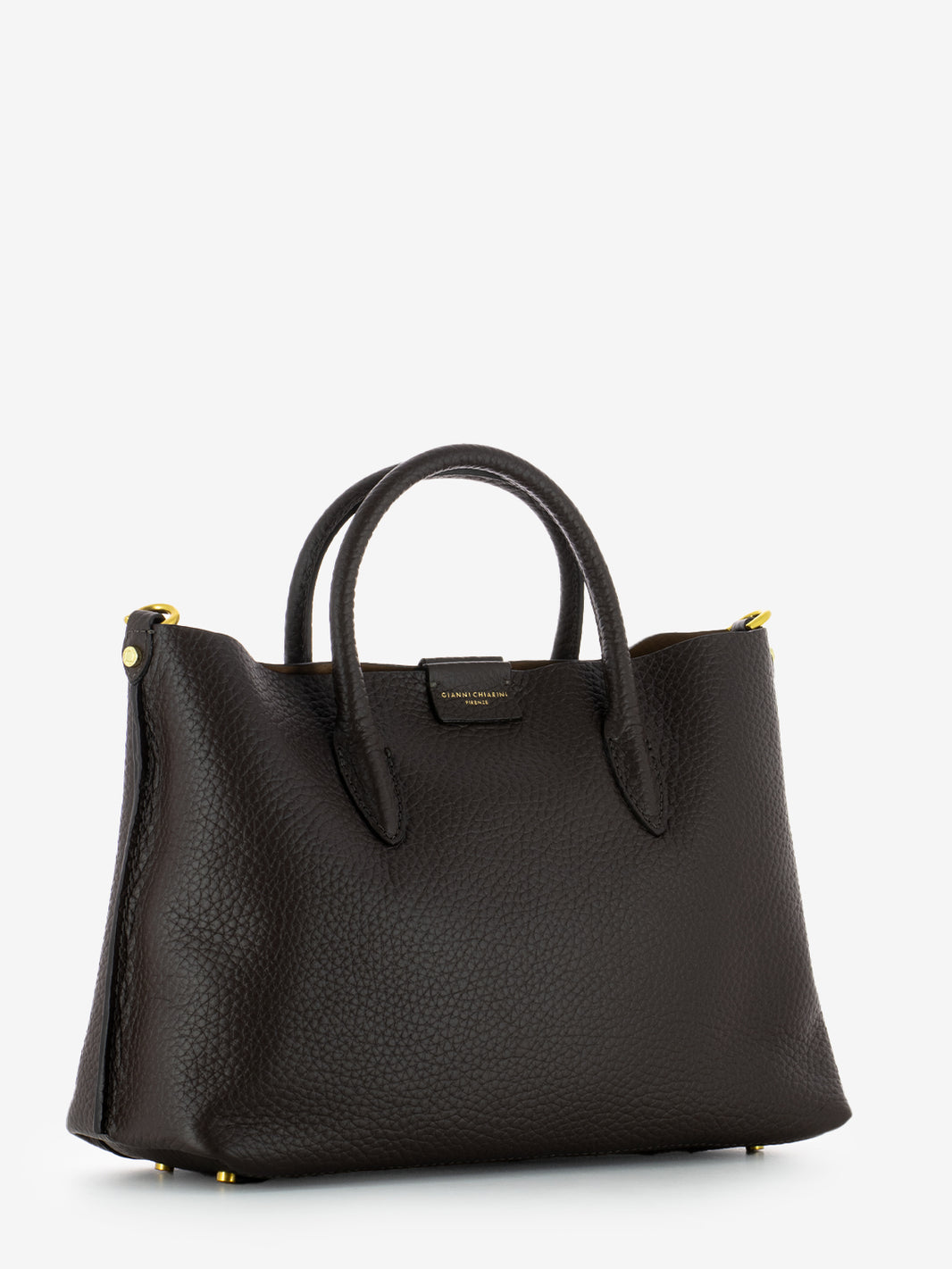 Borsa Aretha in pelle espresso / castoro