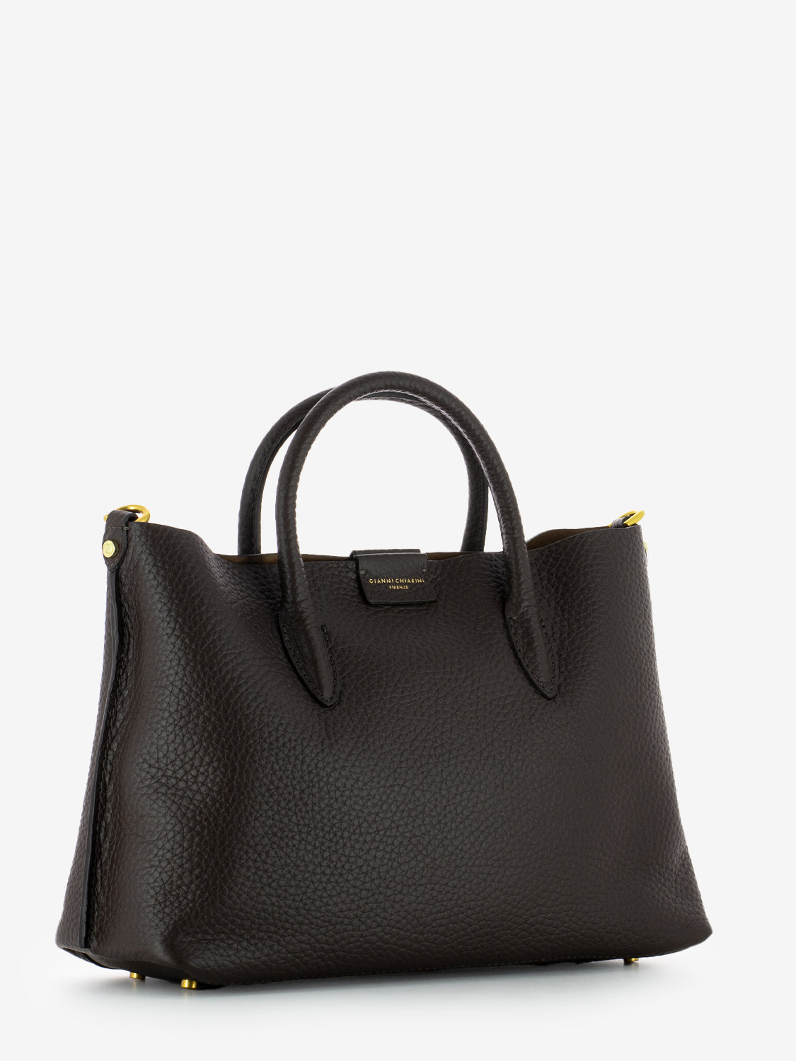 Borsa Aretha in pelle espresso / castoro