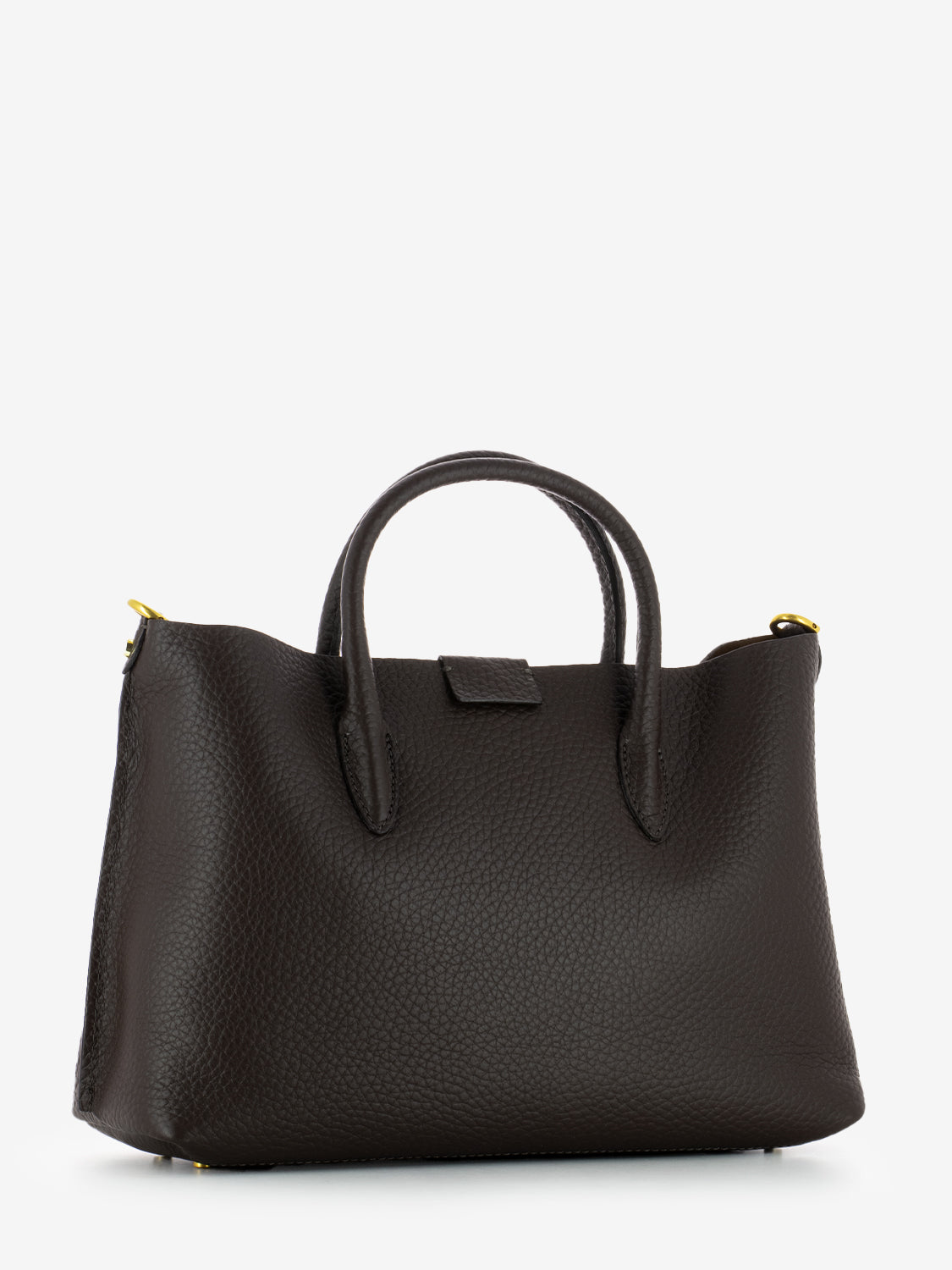 Borsa Aretha in pelle espresso / castoro
