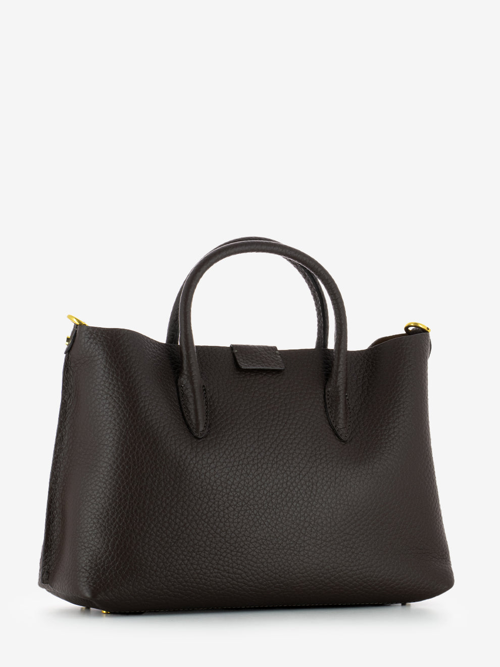 Borsa Aretha in pelle espresso / castoro