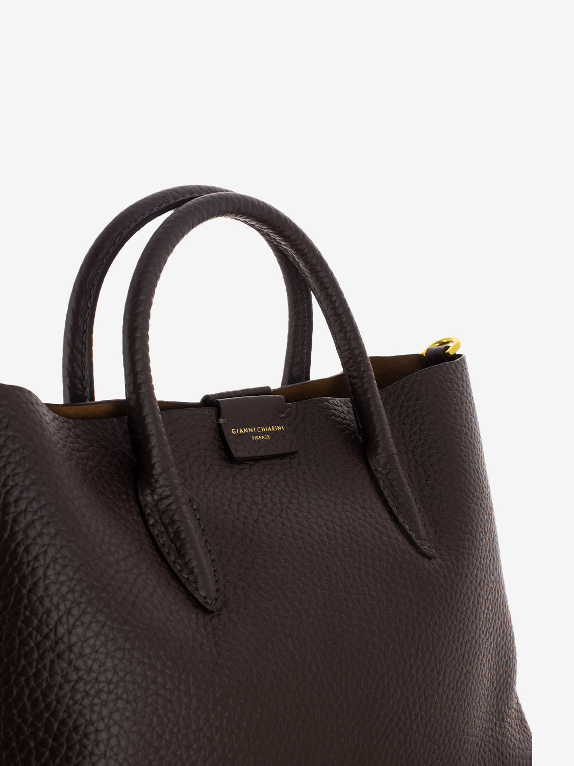Borsa Aretha in pelle espresso / castoro