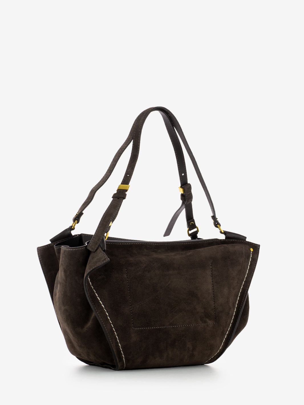 Borsa Bloom in pelle moka