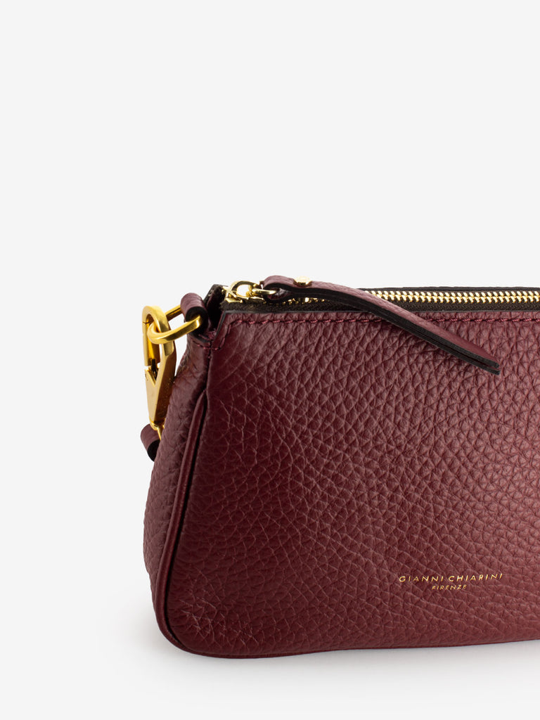 GIANNI CHIARINI - Borsa Brooke small in pelle bordeaux