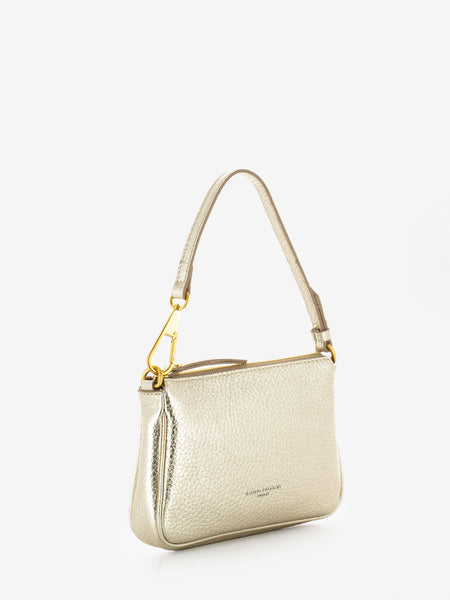 Borsa Brooke small in pelle light gold