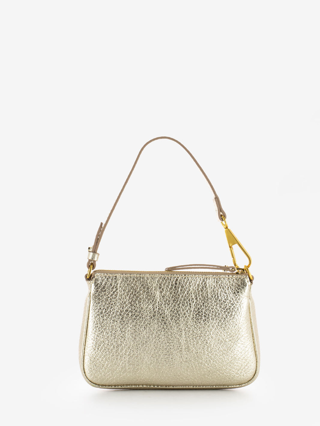 Borsa Brooke small in pelle light gold