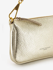 GIANNI CHIARINI - Borsa Brooke small in pelle light gold