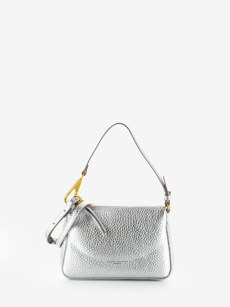 Borsa Brooke small in pelle silver