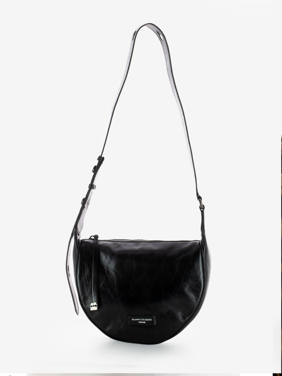 Borsa Charlotte in pelle nera