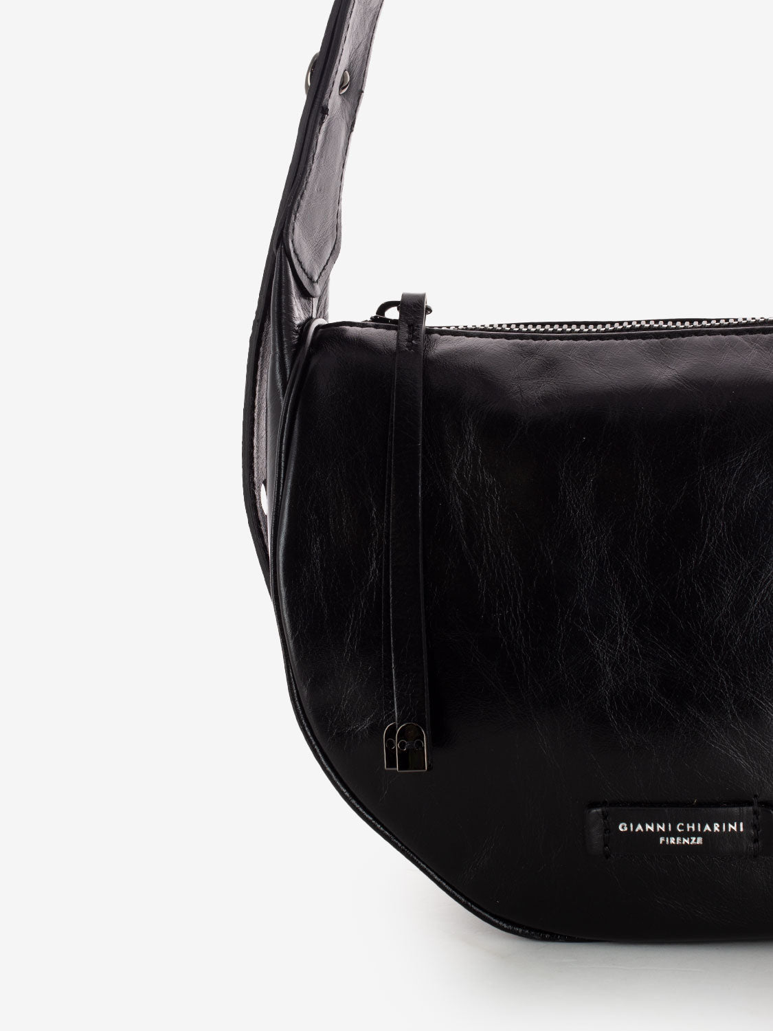 Borsa Charlotte in pelle nera