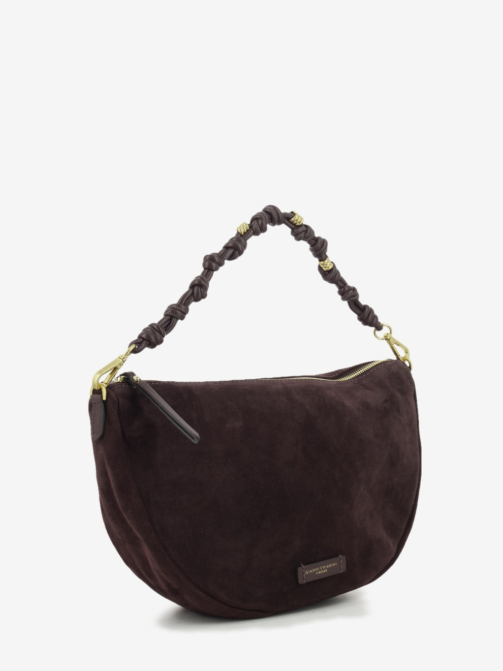 Borsa Cleo in suede amarone