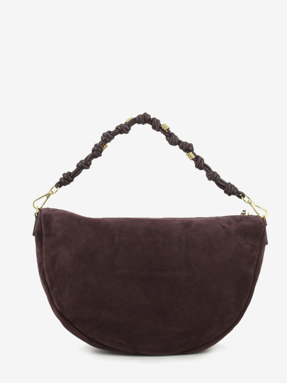 Borsa Cleo in suede amarone