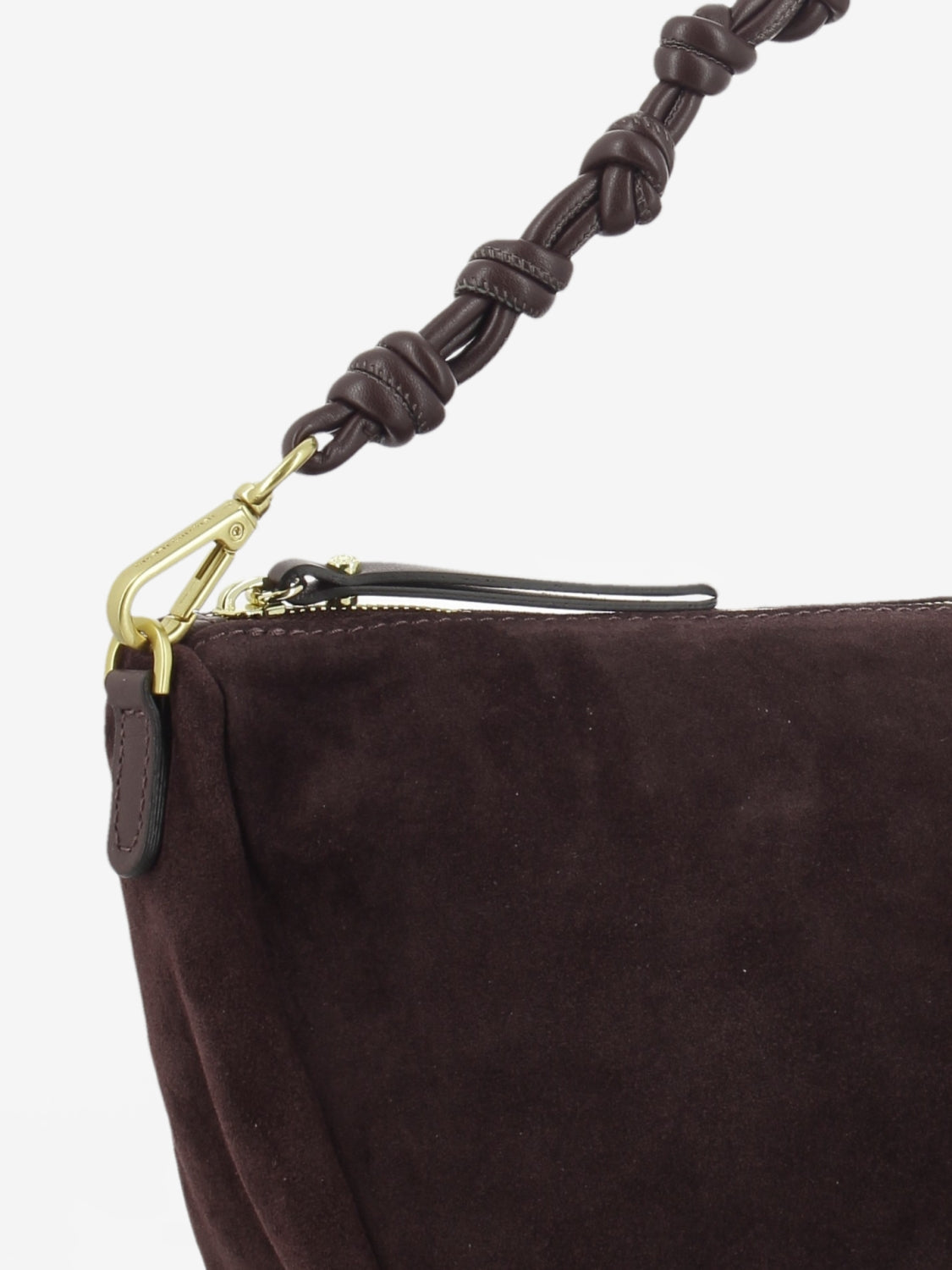 Borsa Cleo in suede amarone