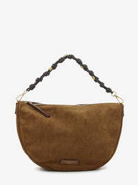 Borsa Cleo in suede cognac