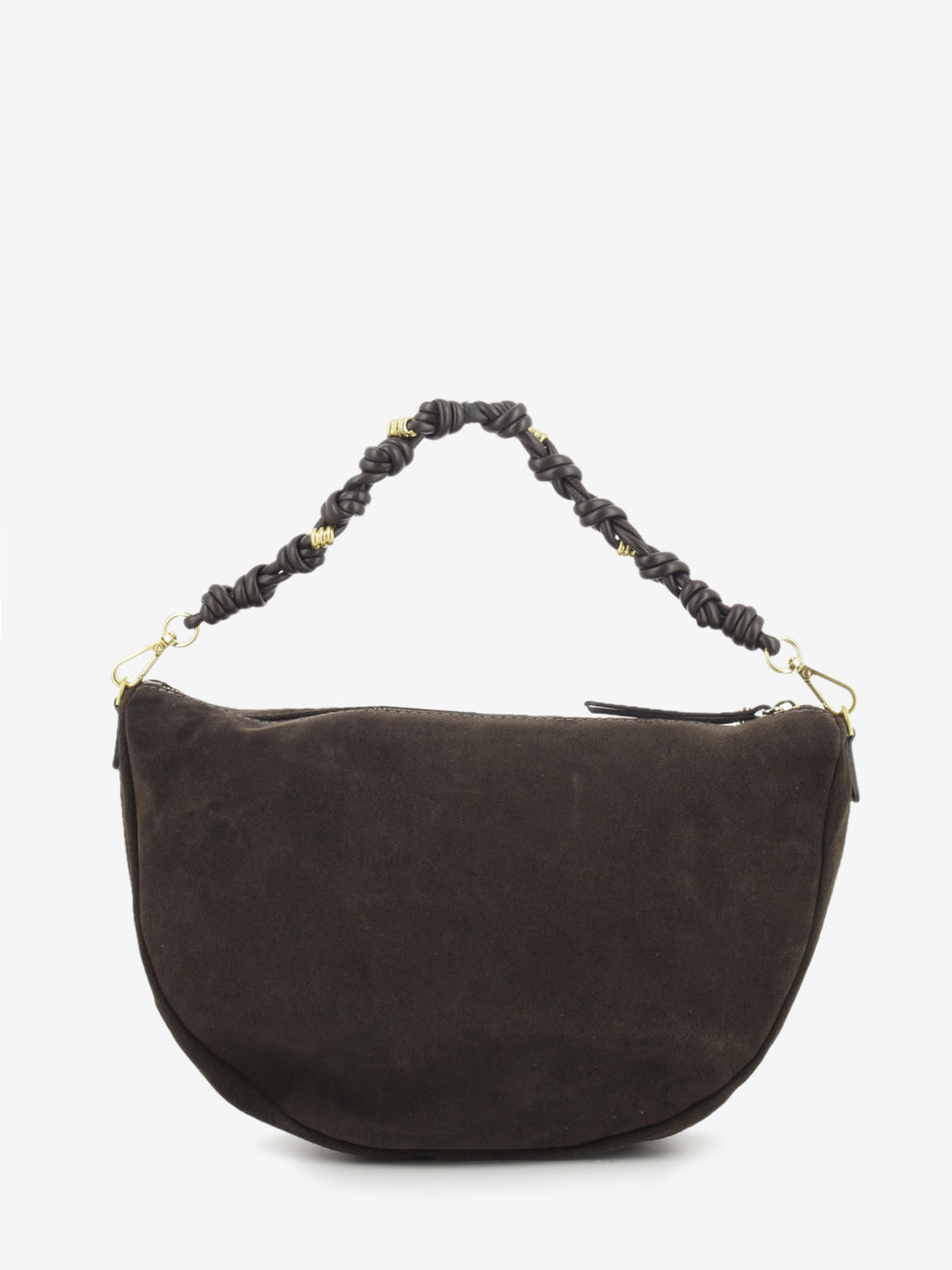 Borsa Cleo in suede moka