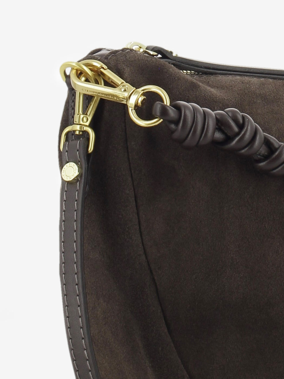 Borsa Cleo in suede moka