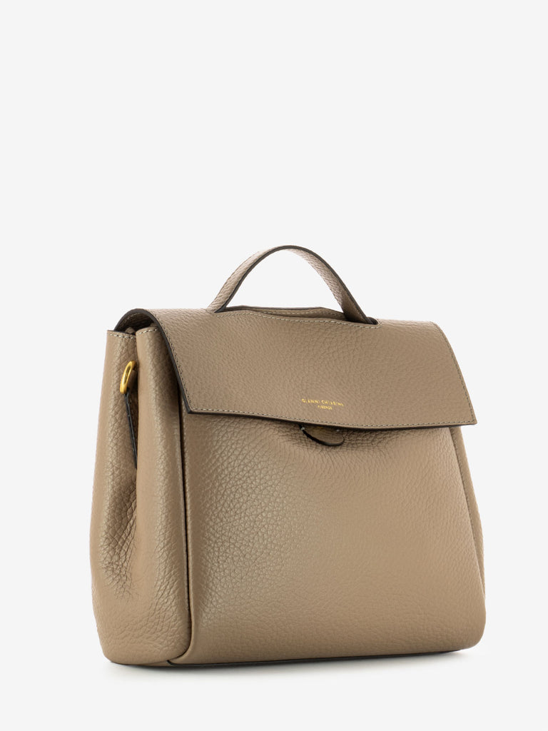 GIANNI CHIARINI - Borsa Clio a mano in pelle beige