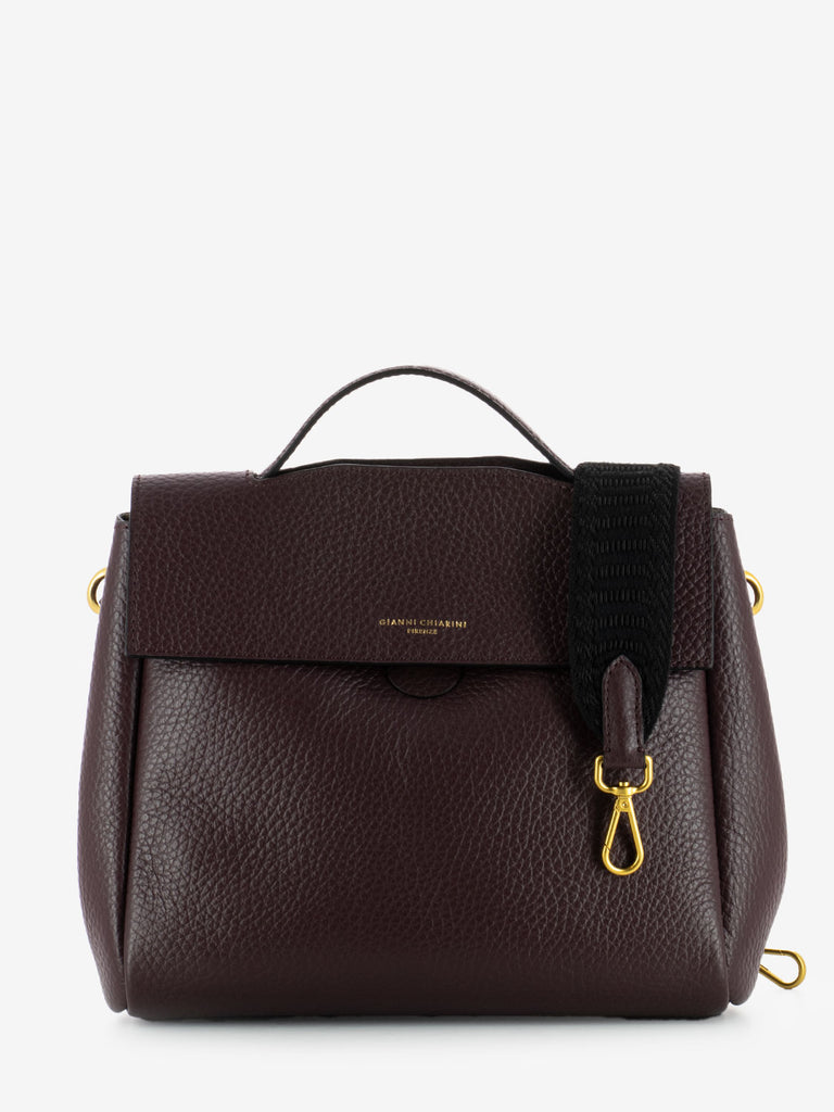 GIANNI CHIARINI - Borsa Clio a mano in pelle plum