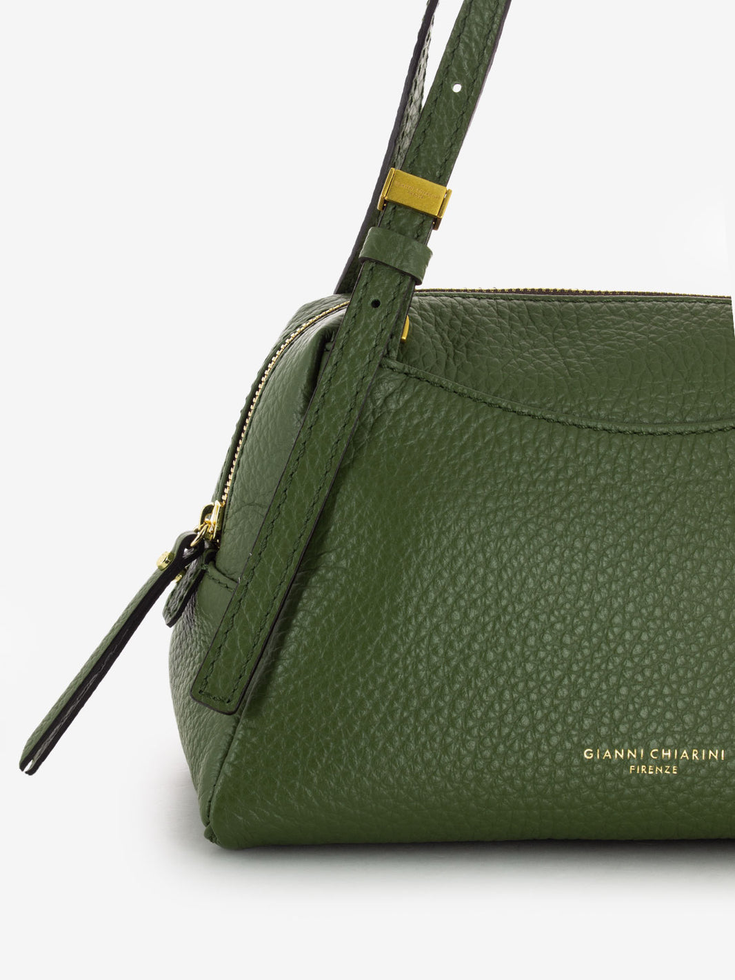Goddess bag in deep fir leather