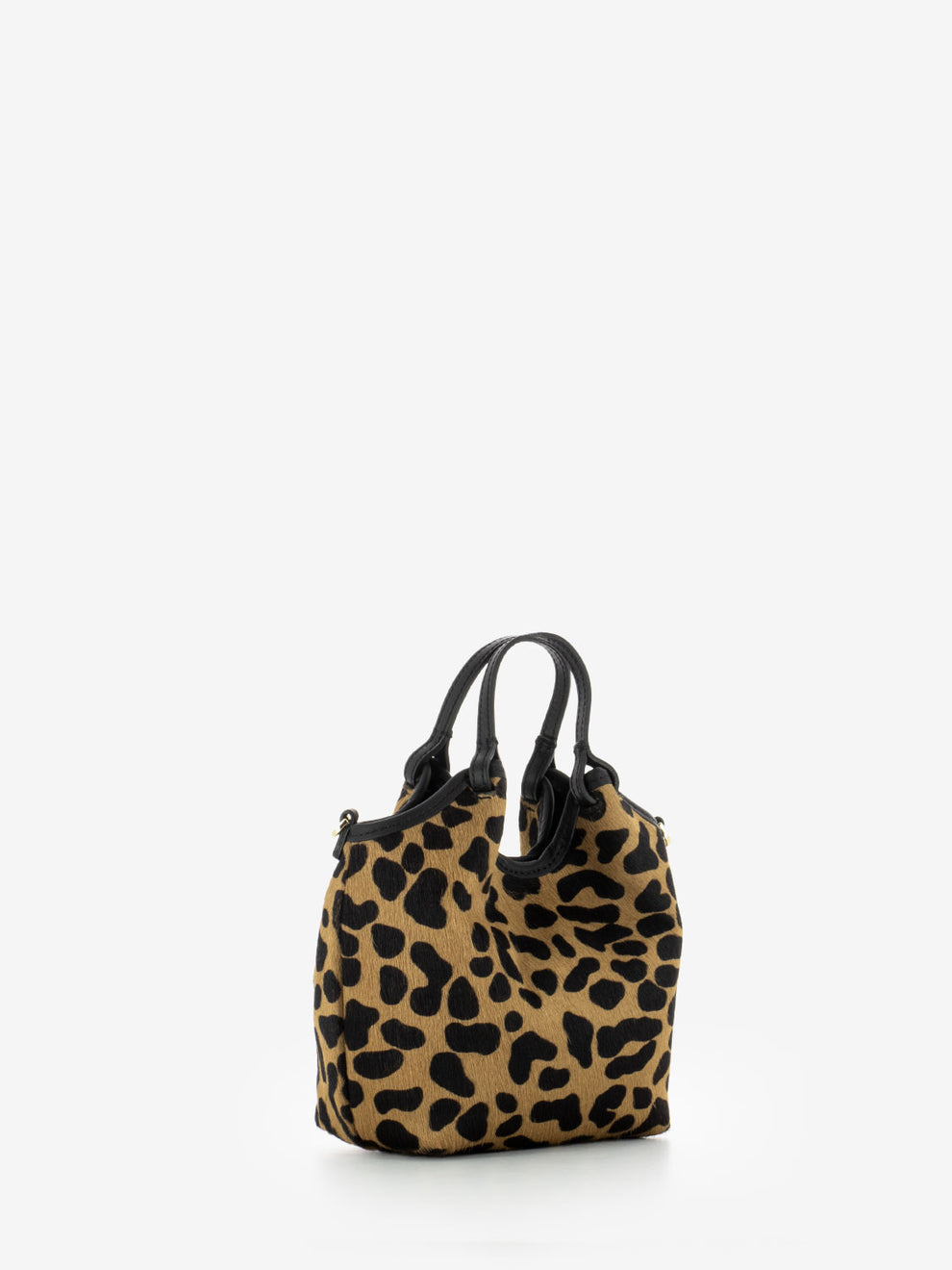 Borsa Dua in cavallino leo / nera