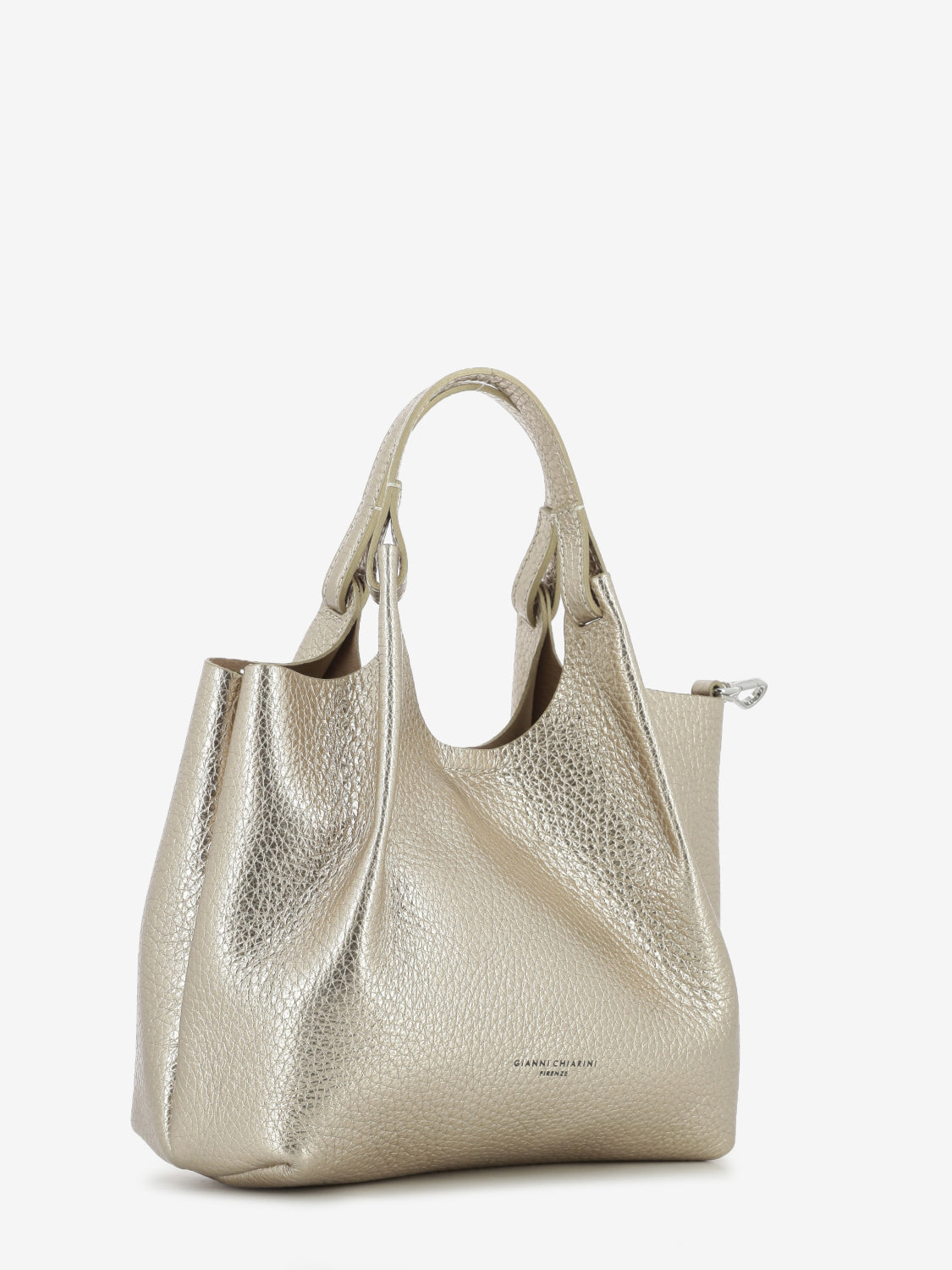 Borsa Dua in pelle laminata mirage