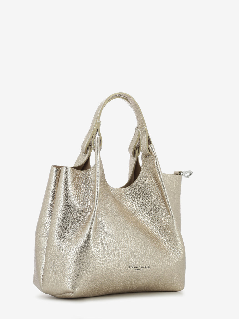 Borsa Dua in pelle laminata mirage